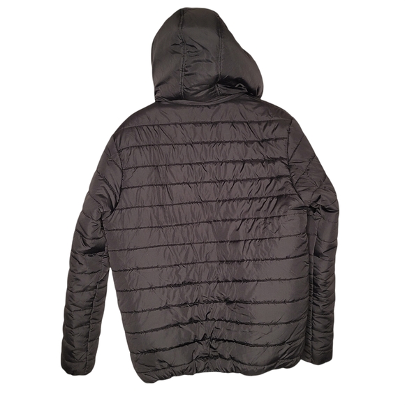 Spire by Galaxy Men's Heavyweight Puffer Jacket with Detachable Hood - Picture 4 of 5